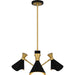 Myhouse Lighting Quoizel - ADN5026MBK - Three Light Chandelier - Arden - Matte Black