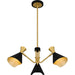 Myhouse Lighting Quoizel - ADN5026MBK - Three Light Chandelier - Arden - Matte Black