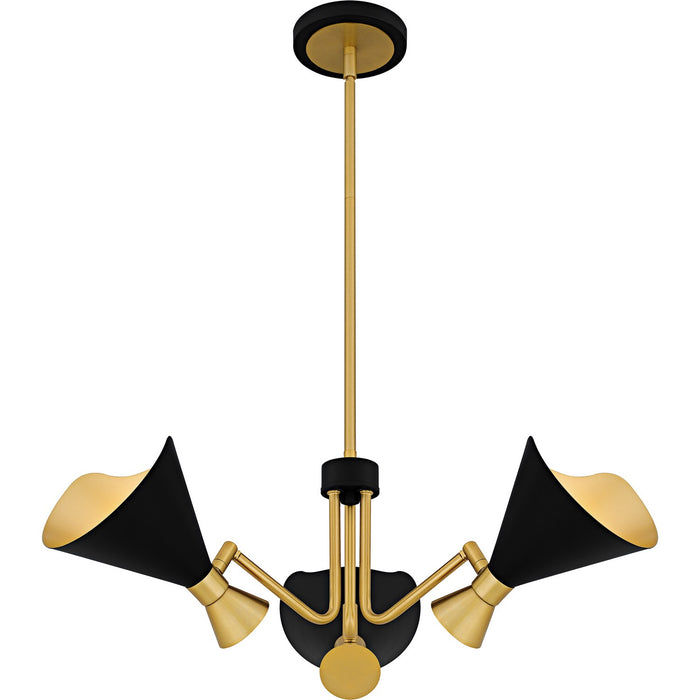 Myhouse Lighting Quoizel - ADN5026MBK - Three Light Chandelier - Arden - Matte Black