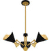 Myhouse Lighting Quoizel - ADN5026MBK - Three Light Chandelier - Arden - Matte Black