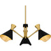 Myhouse Lighting Quoizel - ADN5026MBK - Three Light Chandelier - Arden - Matte Black