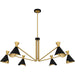 Myhouse Lighting Quoizel - ADN5052MBK - Six Light Chandelier - Arden - Matte Black