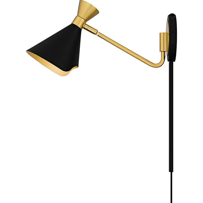 Myhouse Lighting Quoizel - ADN8706MBK - One Light Wall Sconce - Arden - Matte Black