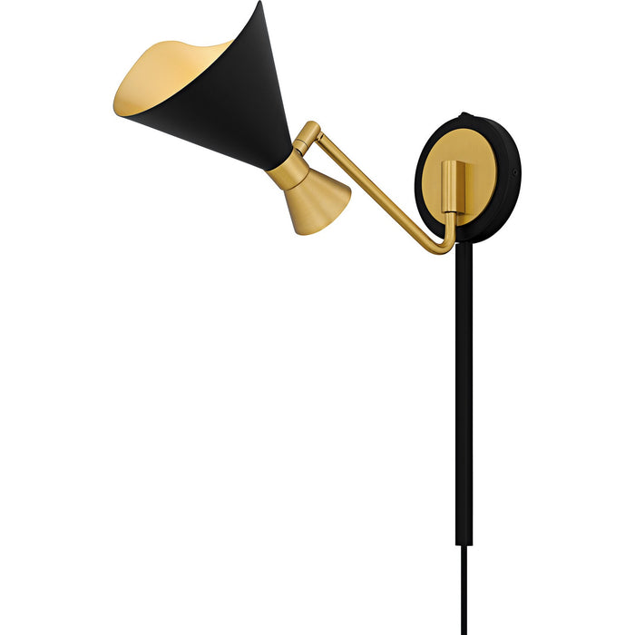 Myhouse Lighting Quoizel - ADN8706MBK - One Light Wall Sconce - Arden - Matte Black