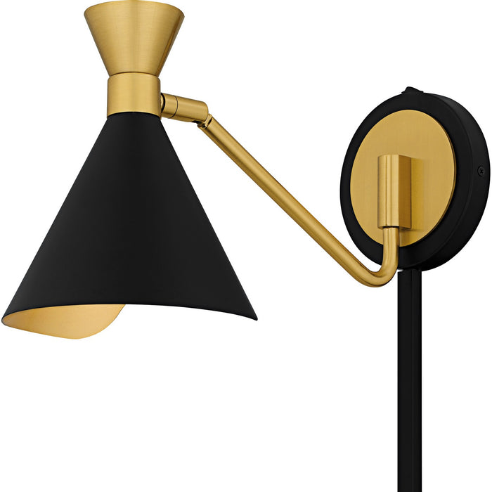 Myhouse Lighting Quoizel - ADN8706MBK - One Light Wall Sconce - Arden - Matte Black