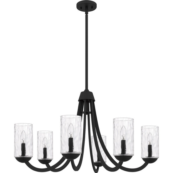 Myhouse Lighting Quoizel - ALD5032MBK - Six Light Chandelier - Allard - Matte Black