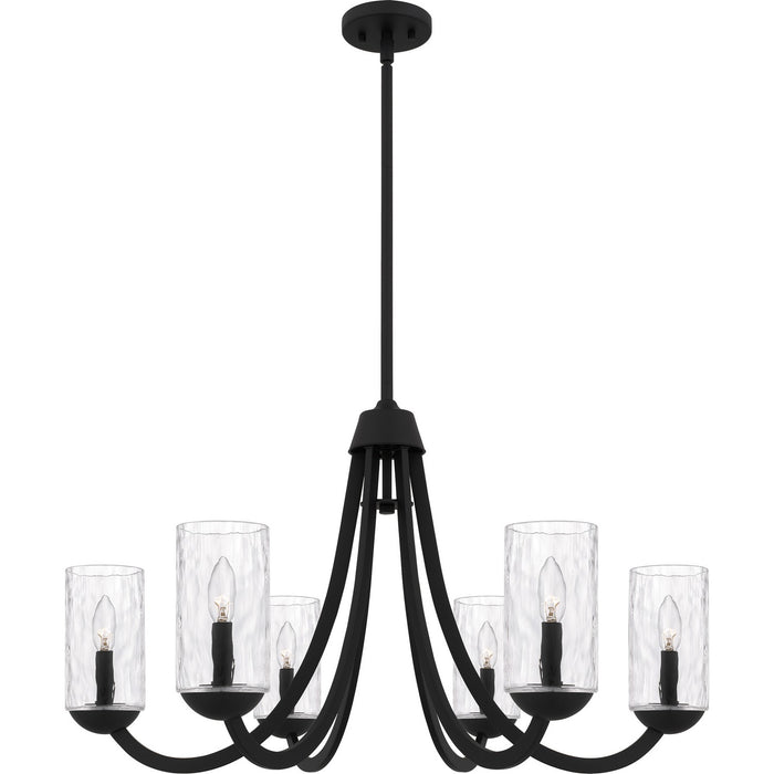 Myhouse Lighting Quoizel - ALD5032MBK - Six Light Chandelier - Allard - Matte Black