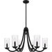 Myhouse Lighting Quoizel - ALD5032MBK - Six Light Chandelier - Allard - Matte Black