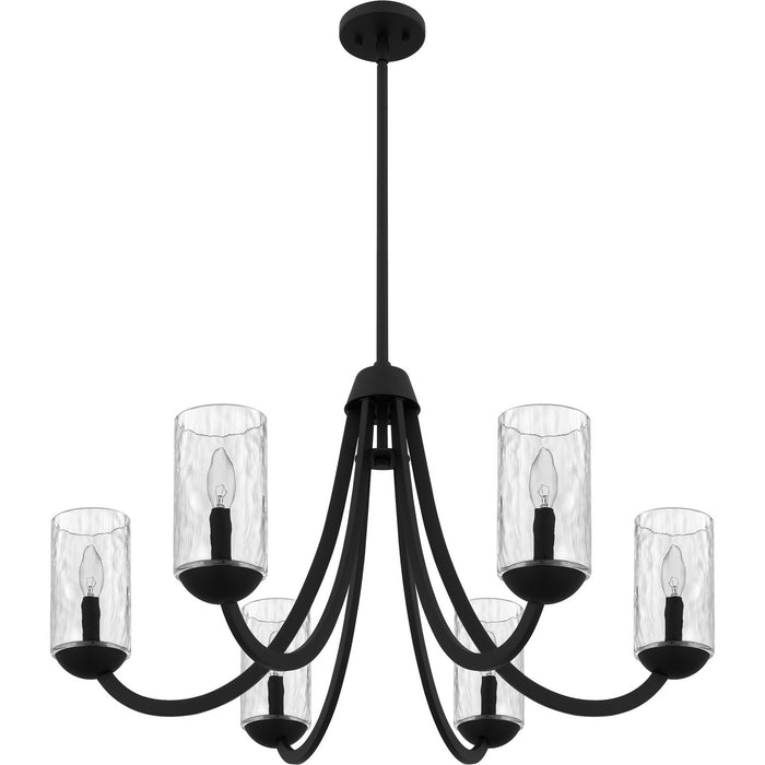 Myhouse Lighting Quoizel - ALD5032MBK - Six Light Chandelier - Allard - Matte Black