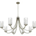 Myhouse Lighting Quoizel - ALD5045BN - Eight Light Chandelier - Allard - Brushed Nickel