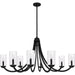 Myhouse Lighting Quoizel - ALD5045MBK - Eight Light Chandelier - Allard - Matte Black