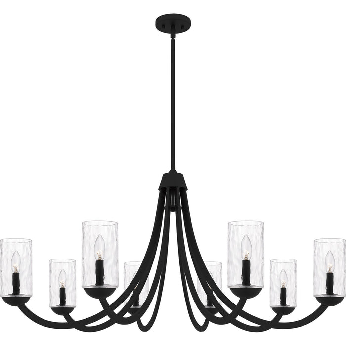 Myhouse Lighting Quoizel - ALD5045MBK - Eight Light Chandelier - Allard - Matte Black