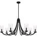 Myhouse Lighting Quoizel - ALD5045MBK - Eight Light Chandelier - Allard - Matte Black