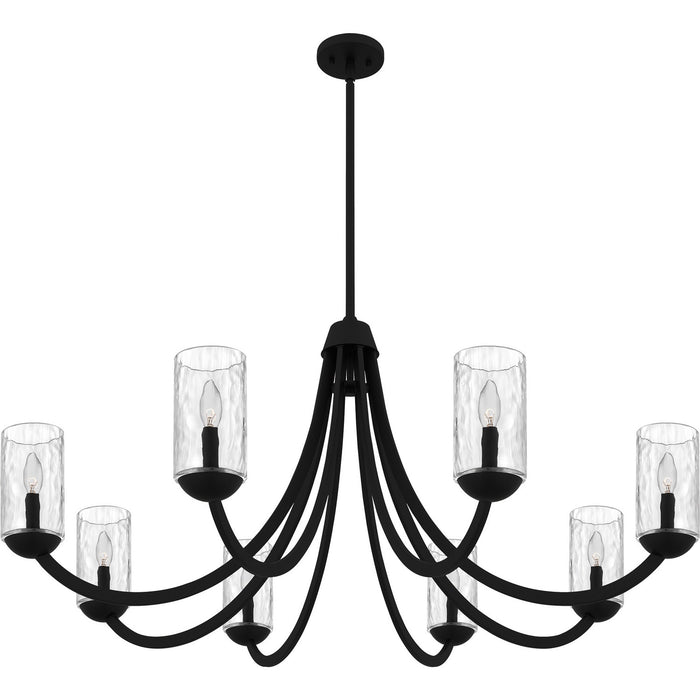 Myhouse Lighting Quoizel - ALD5045MBK - Eight Light Chandelier - Allard - Matte Black