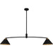 Myhouse Lighting Quoizel - ALS252MBK - Two Light Linear Chandelier - Alscott - Matte Black