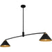 Myhouse Lighting Quoizel - ALS252MBK - Two Light Linear Chandelier - Alscott - Matte Black