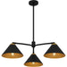 Myhouse Lighting Quoizel - ALS5032MBK - Three Light Chandelier - Alscott - Matte Black