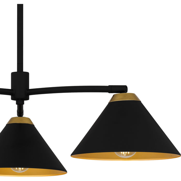 Myhouse Lighting Quoizel - ALS5032MBK - Three Light Chandelier - Alscott - Matte Black