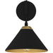 Myhouse Lighting Quoizel - ALS8810MBK - One Light Wall Sconce - Alscott - Matte Black