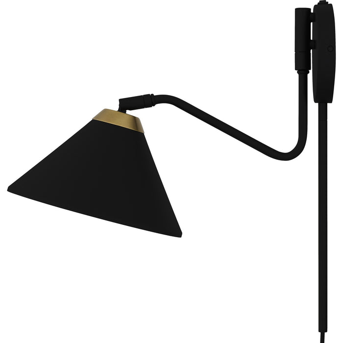 Myhouse Lighting Quoizel - ALS8810MBK - One Light Wall Sconce - Alscott - Matte Black
