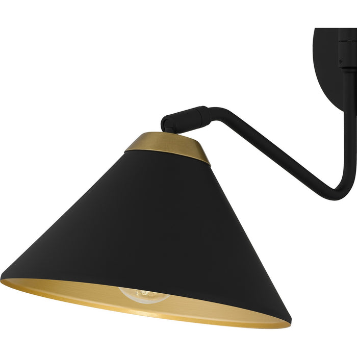 Myhouse Lighting Quoizel - ALS8810MBK - One Light Wall Sconce - Alscott - Matte Black