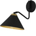 Myhouse Lighting Quoizel - ALS8810MBK - One Light Wall Sconce - Alscott - Matte Black