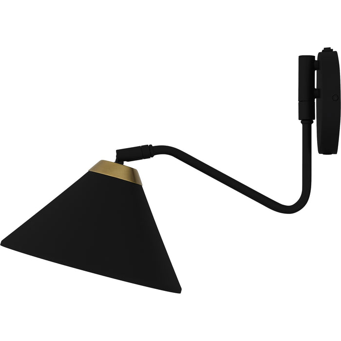 Myhouse Lighting Quoizel - ALS8810MBK - One Light Wall Sconce - Alscott - Matte Black