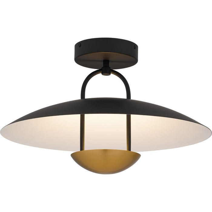Myhouse Lighting Quoizel - BIN1718MBK - LED Semi-Flush Mount - Bingham - Matte Black
