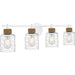 Myhouse Lighting Quoizel - BTC8634W - Four Light Bath - Baltic - Matte White