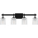 Myhouse Lighting Quoizel - BTH8631MBK - Four Light Bath - Brenthouse - Matte Black