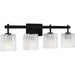 Myhouse Lighting Quoizel - BTH8631MBK - Four Light Bath - Brenthouse - Matte Black