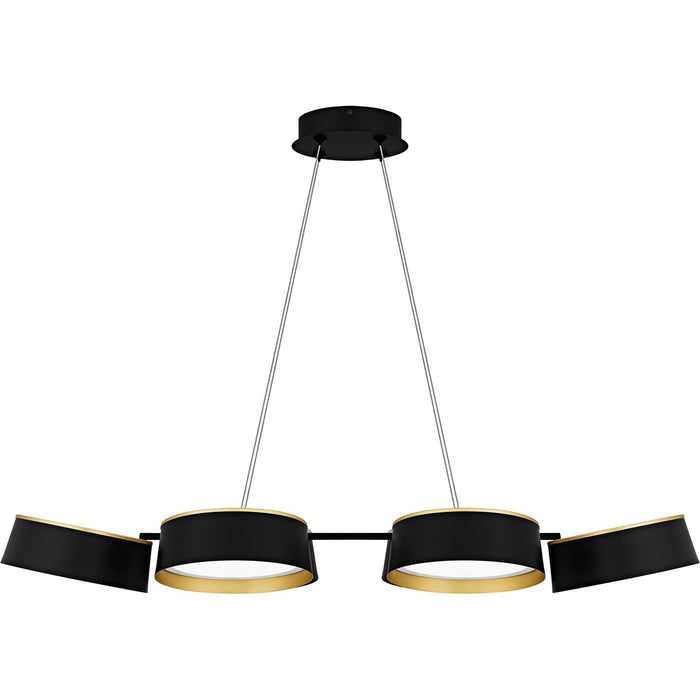Myhouse Lighting Quoizel - BYS640MBK - LED Linear Chandelier - Byrnes - Matte Black