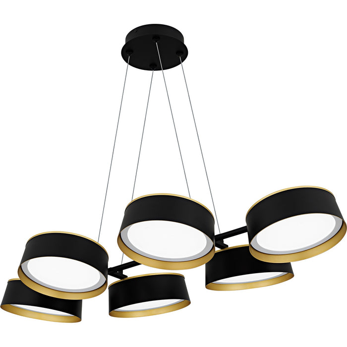 Myhouse Lighting Quoizel - BYS640MBK - LED Linear Chandelier - Byrnes - Matte Black