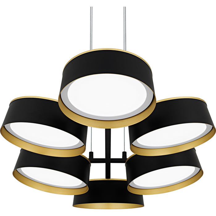 Myhouse Lighting Quoizel - BYS640MBK - LED Linear Chandelier - Byrnes - Matte Black