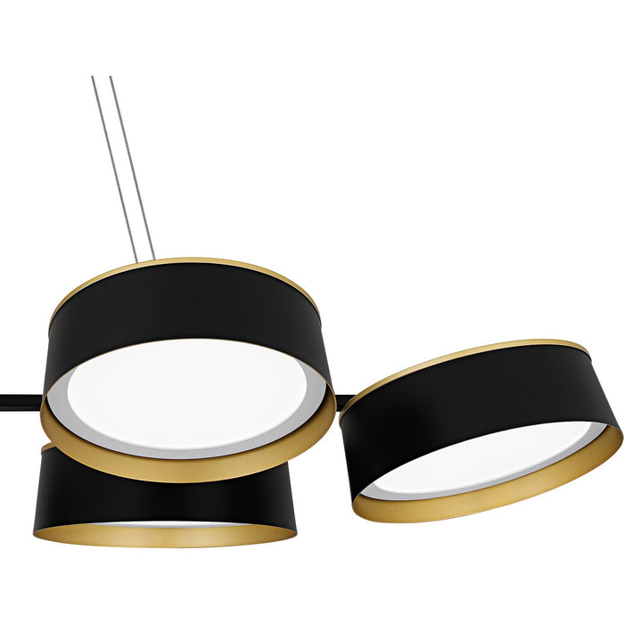 Myhouse Lighting Quoizel - BYS640MBK - LED Linear Chandelier - Byrnes - Matte Black