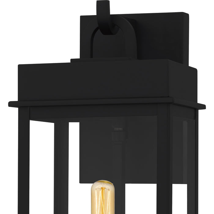 Myhouse Lighting Quoizel - CAM8407MBK - One Light Outdoor Wall Lantern - Carmen - Matte Black