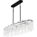 Myhouse Lighting Quoizel - CAS543MBK - Five Light Linear Chandelier - Cassidy - Matte Black