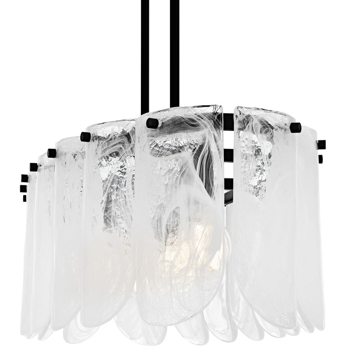 Myhouse Lighting Quoizel - CAS543MBK - Five Light Linear Chandelier - Cassidy - Matte Black