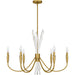 Myhouse Lighting Quoizel - CCY5032BRG - Six Light Chandelier - Cecily - Brushed Gold