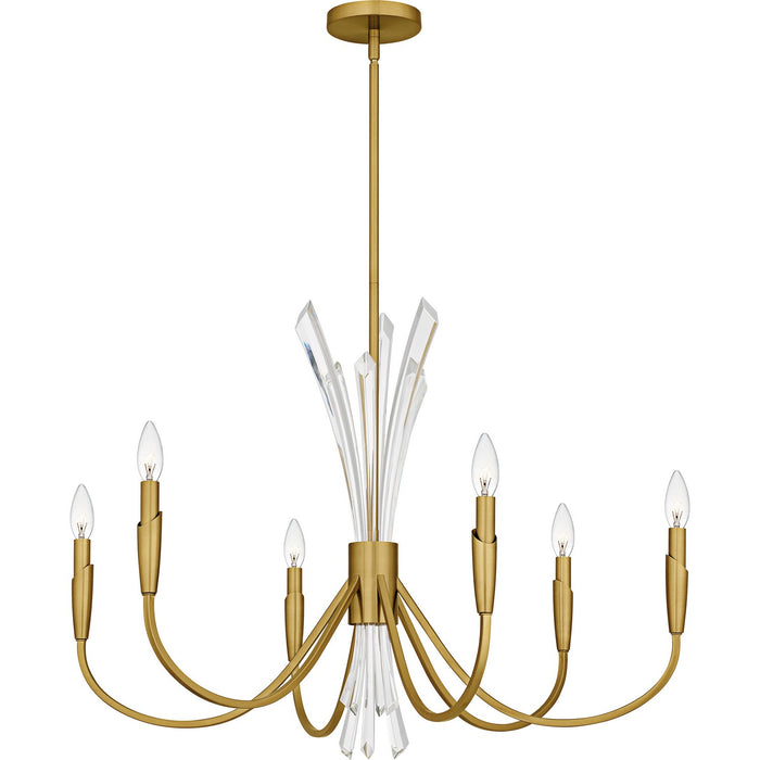 Myhouse Lighting Quoizel - CCY5032BRG - Six Light Chandelier - Cecily - Brushed Gold