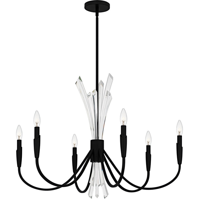 Myhouse Lighting Quoizel - CCY5032MBK - Six Light Chandelier - Cecily - Matte Black