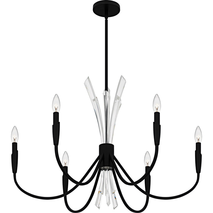 Myhouse Lighting Quoizel - CCY5032MBK - Six Light Chandelier - Cecily - Matte Black