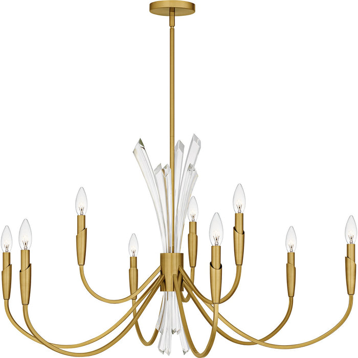 Myhouse Lighting Quoizel - CCY5040BRG - Nine Light Chandelier - Cecily - Brushed Gold