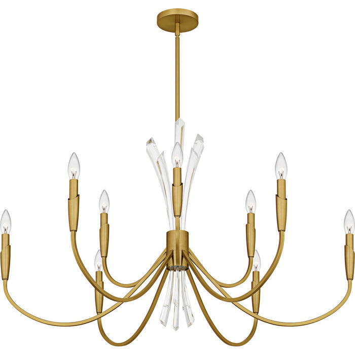 Myhouse Lighting Quoizel - CCY5040BRG - Nine Light Chandelier - Cecily - Brushed Gold