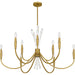 Myhouse Lighting Quoizel - CCY5040BRG - Nine Light Chandelier - Cecily - Brushed Gold