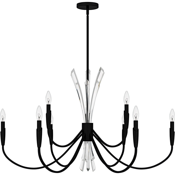 Myhouse Lighting Quoizel - CCY5040MBK - Nine Light Chandelier - Cecily - Matte Black