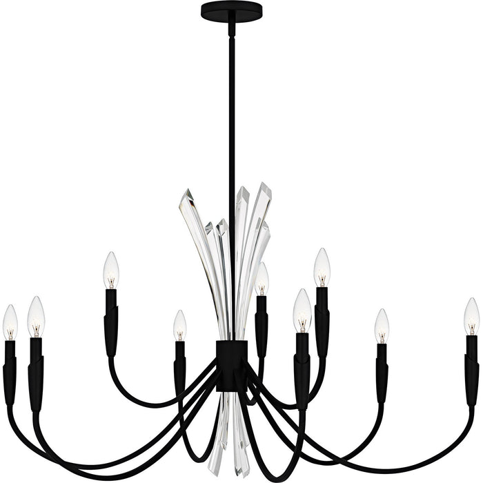 Myhouse Lighting Quoizel - CCY5040MBK - Nine Light Chandelier - Cecily - Matte Black