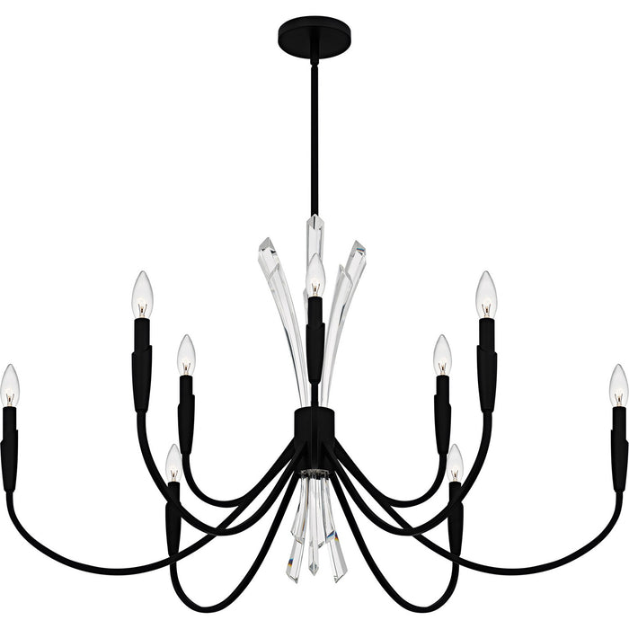 Myhouse Lighting Quoizel - CCY5040MBK - Nine Light Chandelier - Cecily - Matte Black