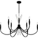 Myhouse Lighting Quoizel - CCY5040MBK - Nine Light Chandelier - Cecily - Matte Black