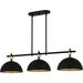 Myhouse Lighting Quoizel - CEO344MBK - Three Light Linear Chandelier - Cleo - Matte Black